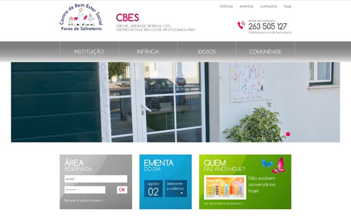 Screenshot von cbesforossalvaterra.pt