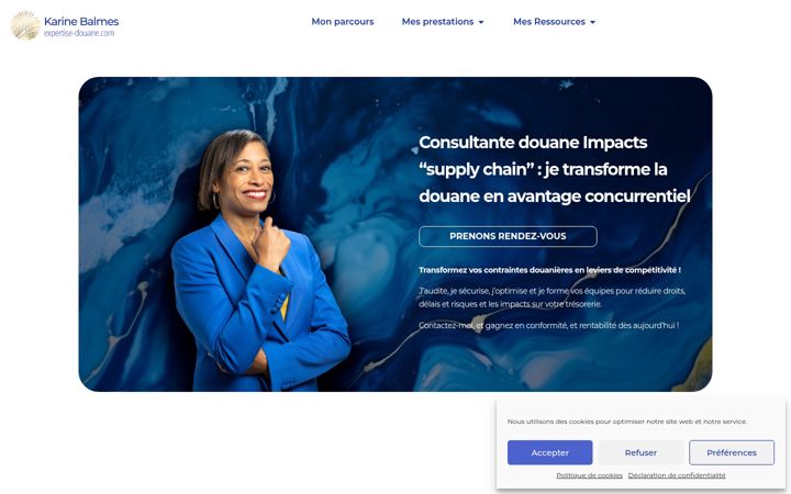 Screenshot of cbexpertise-douane.com