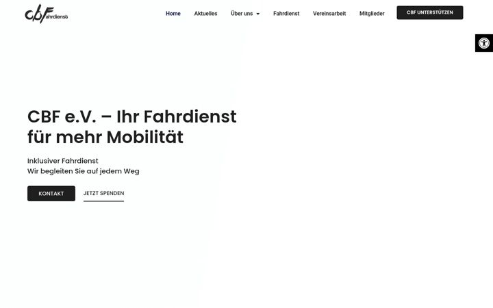 Posnetek zaslona cbf-fahrdienst.de