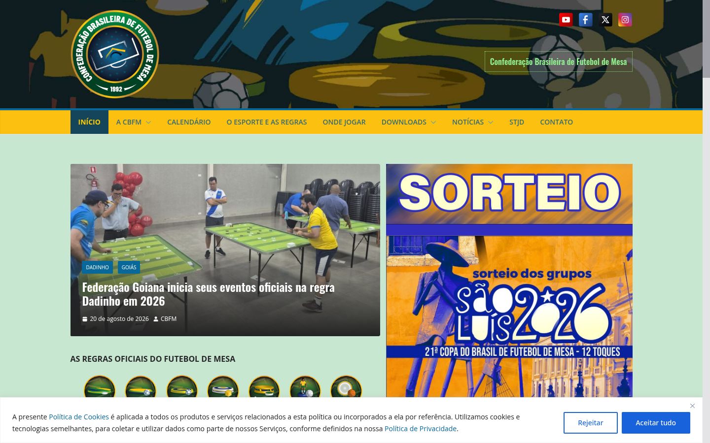 Screenshot des Einwilligungsbanners vor jeglicher Interaktion