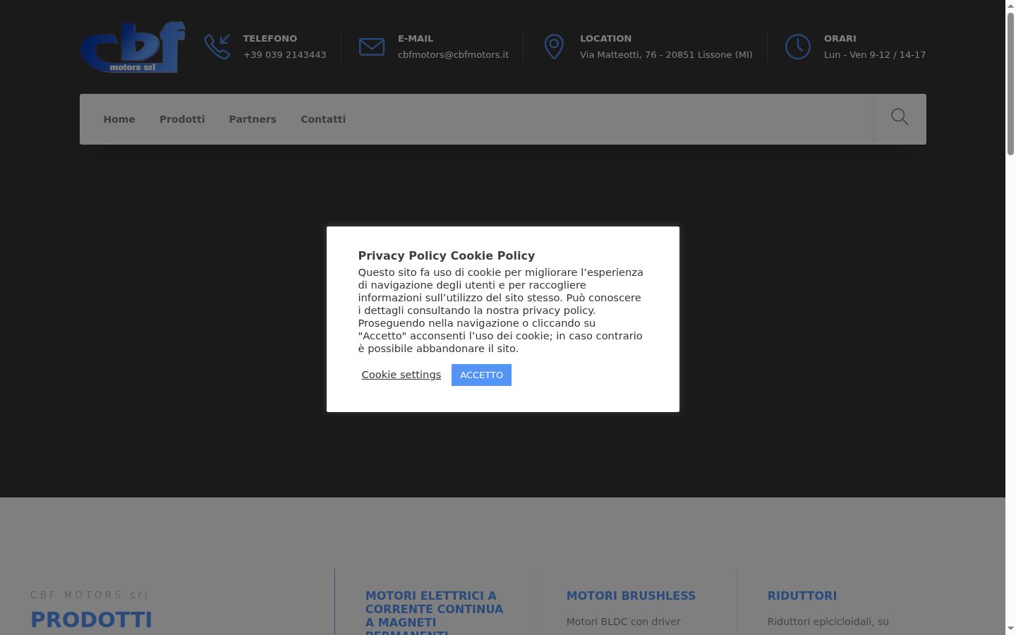Captura de pantalla del banner de consentimiento mostrado antes de cualquier interacción