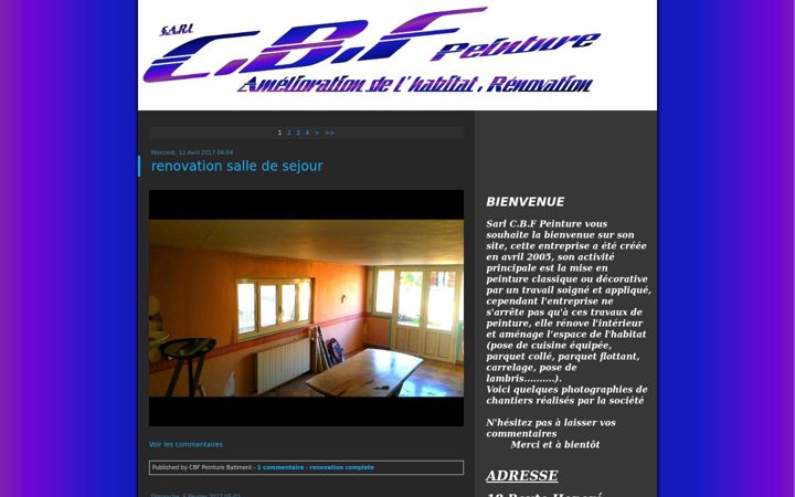 Screenshot of cbfpeinture.com