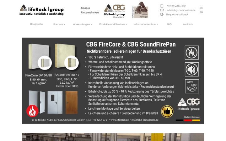 Screenshot of cbg-composites.de