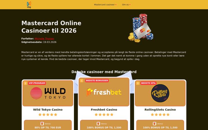 Screenshot of cbg-konference.dk