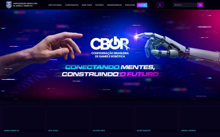 Screenshot of cbgr.com.br
