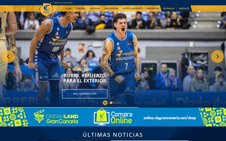 Screenshot of cbgrancanaria.net