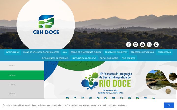 Screenshot of cbhdoce.org.br