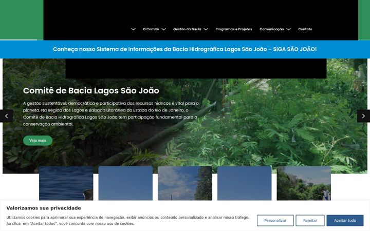 Screenshot of cbhlagossaojoao.org.br