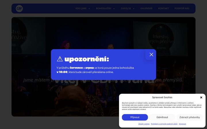 Screenshot of cbhpraha.cz