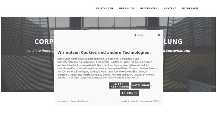 Screenshot of cbidesign.de