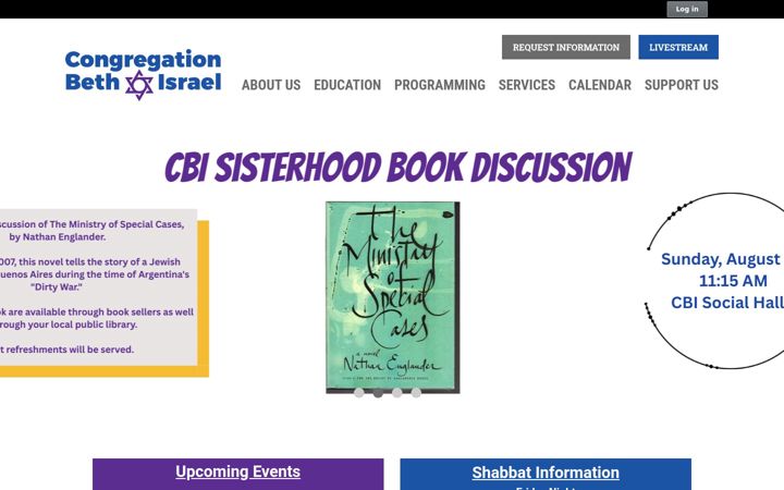 Screenshot of cbinj.org