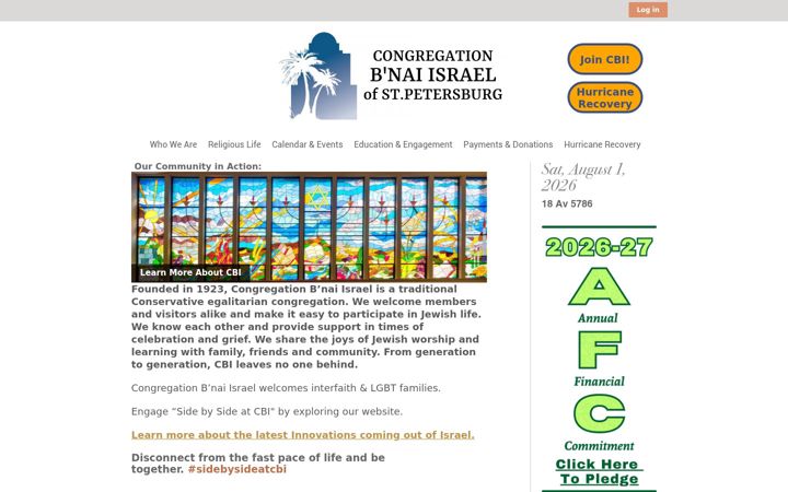 Screenshot of cbistpete.org