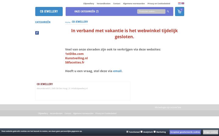 Captura de pantalla de cbjewellery.nl
