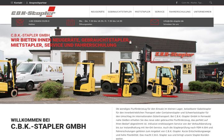 Ekrano kopija cbk-stapler.de