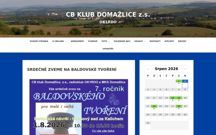 Screenshot of cbklub.cz
