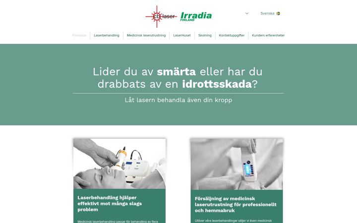 Screenshot of cblaser.fi