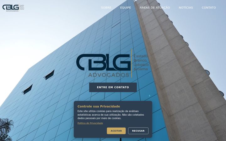 Screenshot of cblg.adv.br