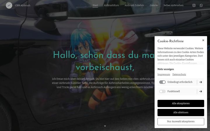 Screenshot of cbm-airbrush.com