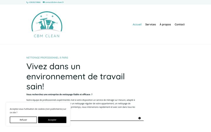 Screenshot of cbm-clean.fr