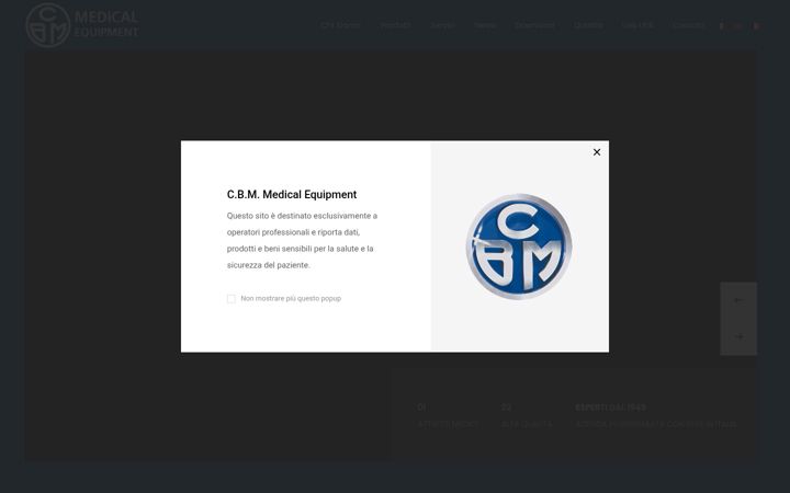 Screenshot of cbm-srl.com