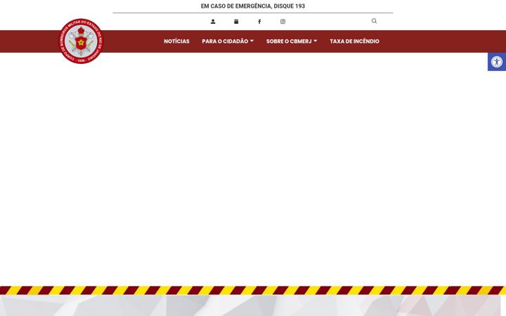 Screenshot of cbmerj.rj.gov.br