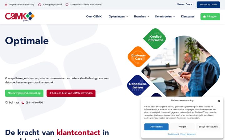 Skærmbillede af cbmk.nl