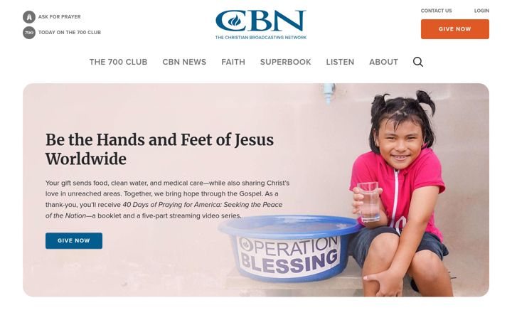 Screenshot of cbn.com