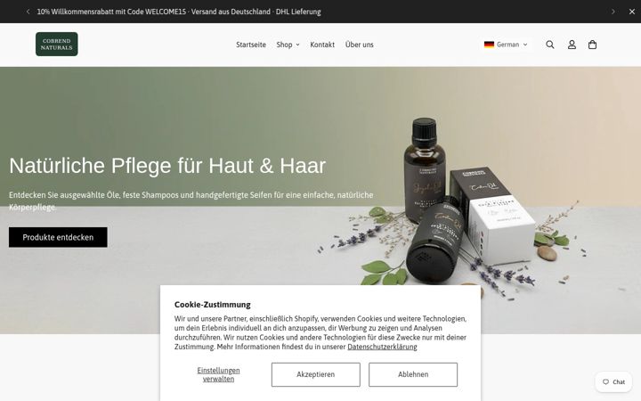 Screenshot of cbnaturals.de