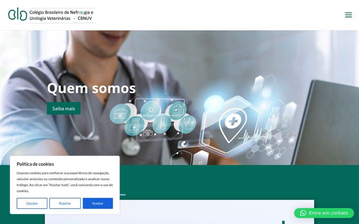 Screenshot of cbnuv.com.br