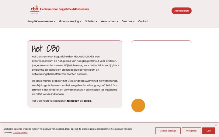 Captura de pantalla de cbo-nijmegen.nl