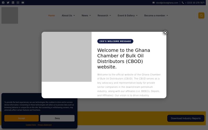 Screenshot of cbodghana.com
