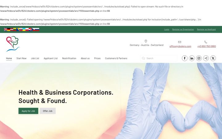Screenshot of cbolero.com