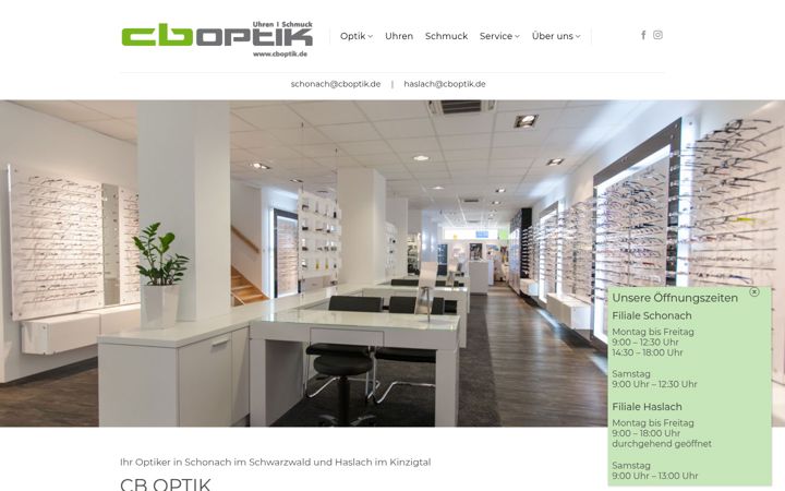 Screenshot of cboptik.de