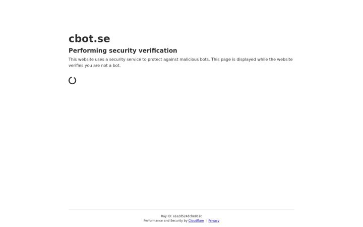 Screenshot of cbot.se