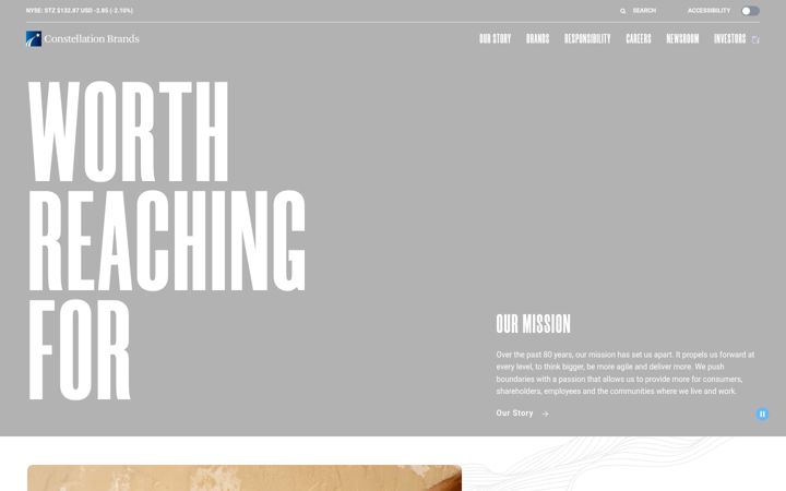 Screenshot of cbrands.com