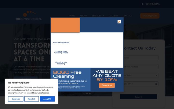 Screenshot of cbrcleaning.com