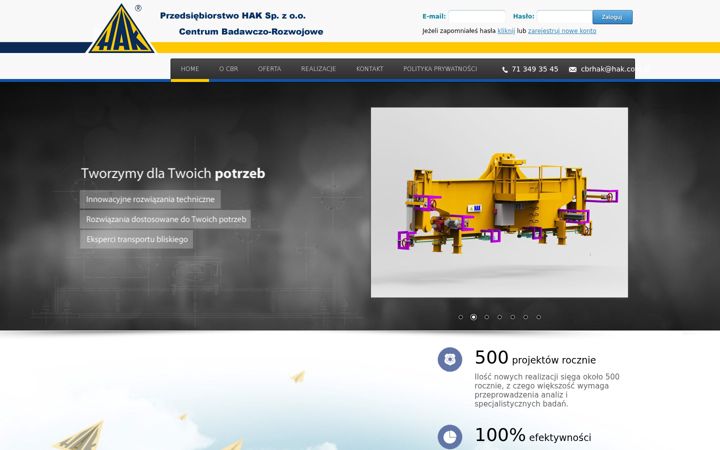 Screenshot of cbrhak.pl