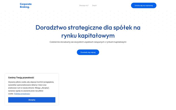 Captură de ecran a cbroking.pl