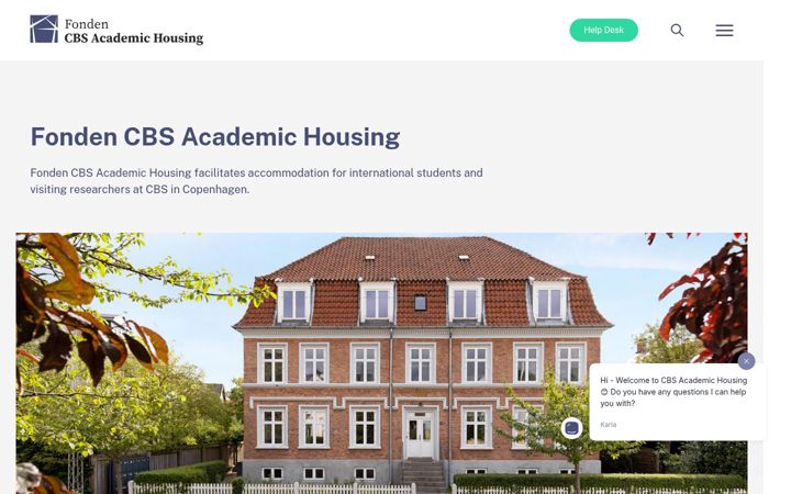 Screenshot of cbs-academic-housing.dk