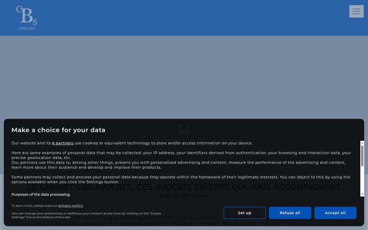 Screenshot of cbs-avocats.fr