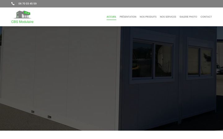Screenshot of cbs-modulaire.fr