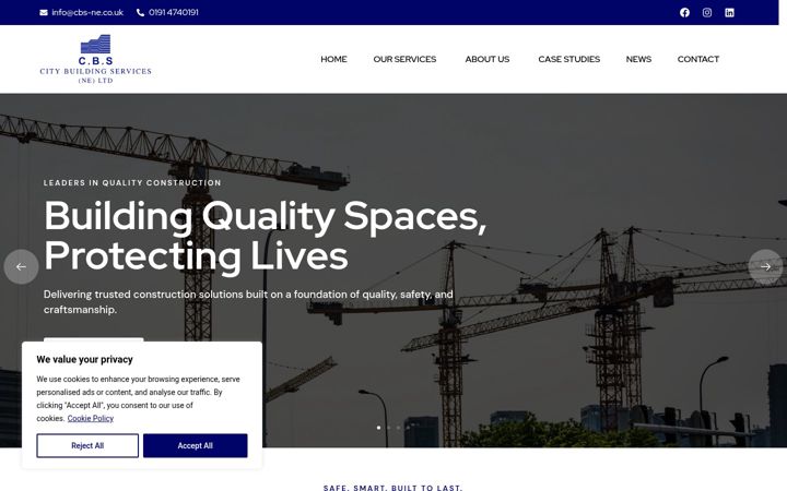 Screenshot of cbs-ne.co.uk