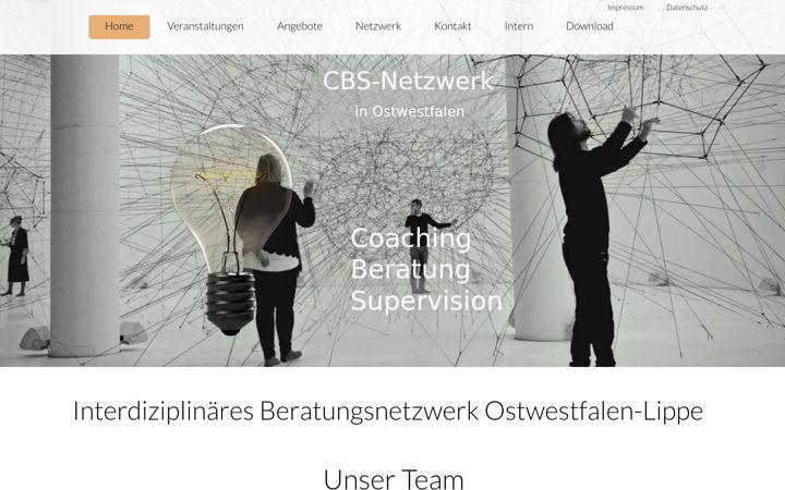 Screenshot of cbs-netz.de
