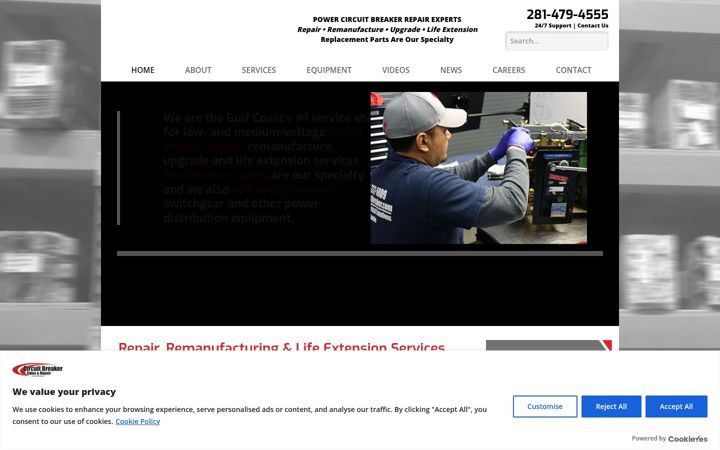 Screenshot of cbsalesandrepair.com