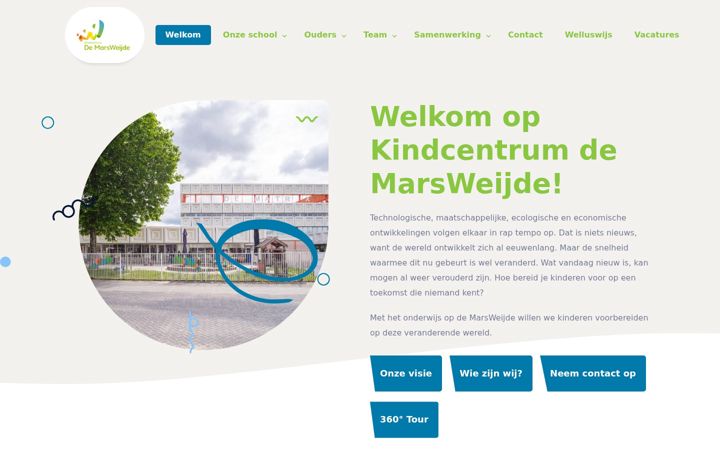 Screenshot of cbsdemarsweijde.nl