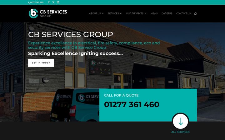 Screenshot ta' cbservicesgroup.co.uk