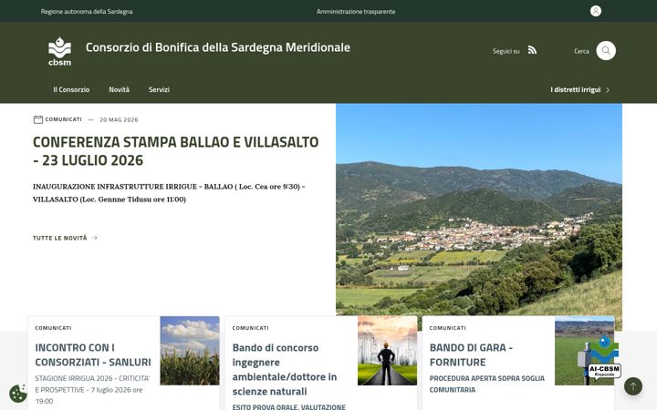 Screenshot of cbsm.it