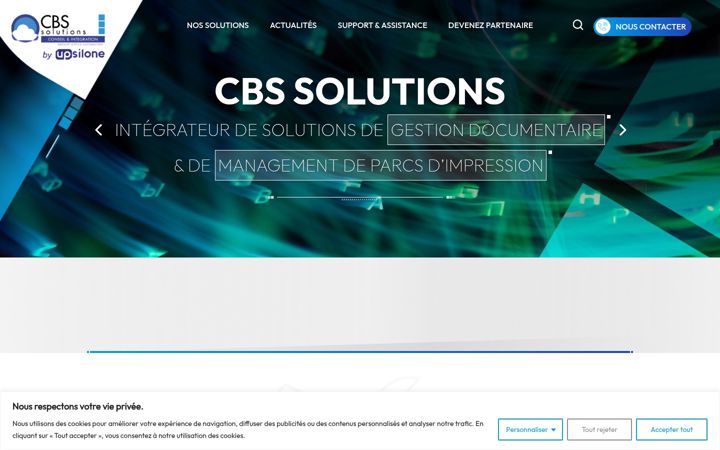 Екранна снимка на cbssolutions.fr