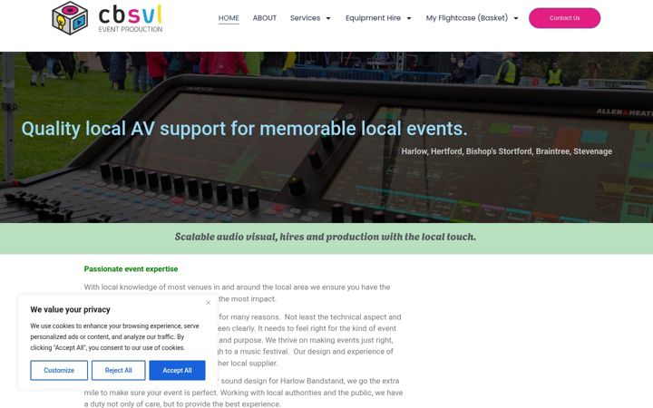 Screenshot ta' cbsvl.co.uk