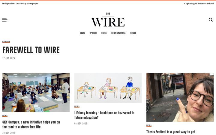 Screenshot of cbswire.dk